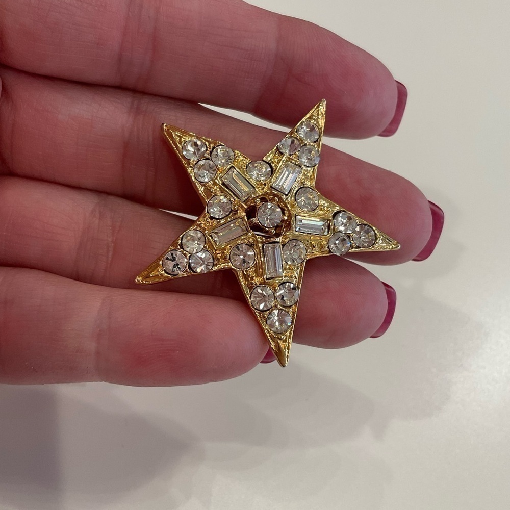 Star & crystal earrings - Picture 4 of 5